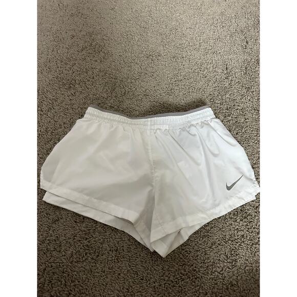 Nike White Running Shorts - Picture 1 of 4